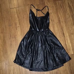 Leather dress